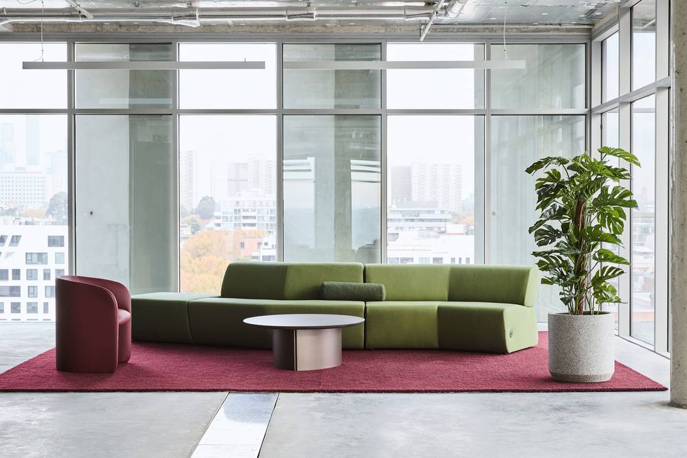 Jardan Bureau Paulie Sofa Ecowool Sage Tali Armchair Ecowool Mahogony Soren Coffee Table Bronze