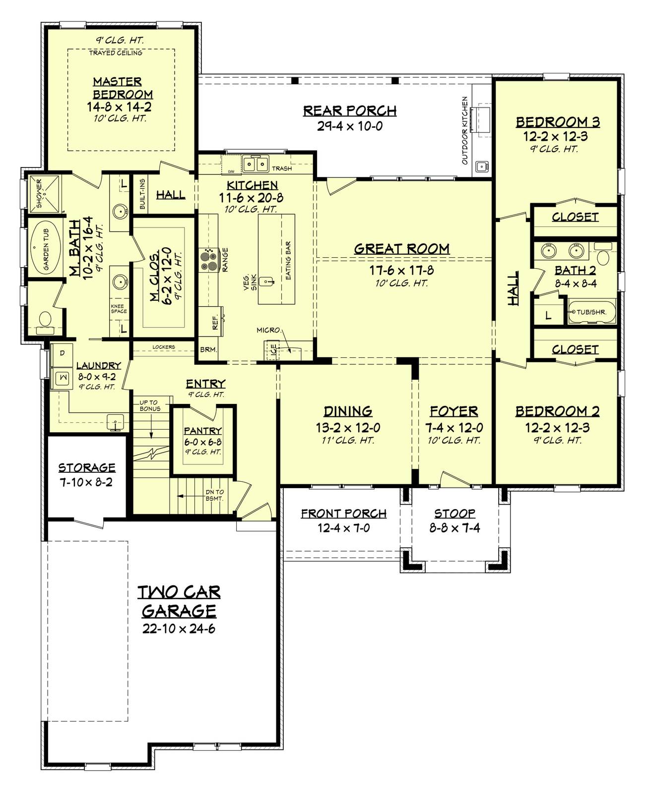 Abbey Lane Basement Stair Location