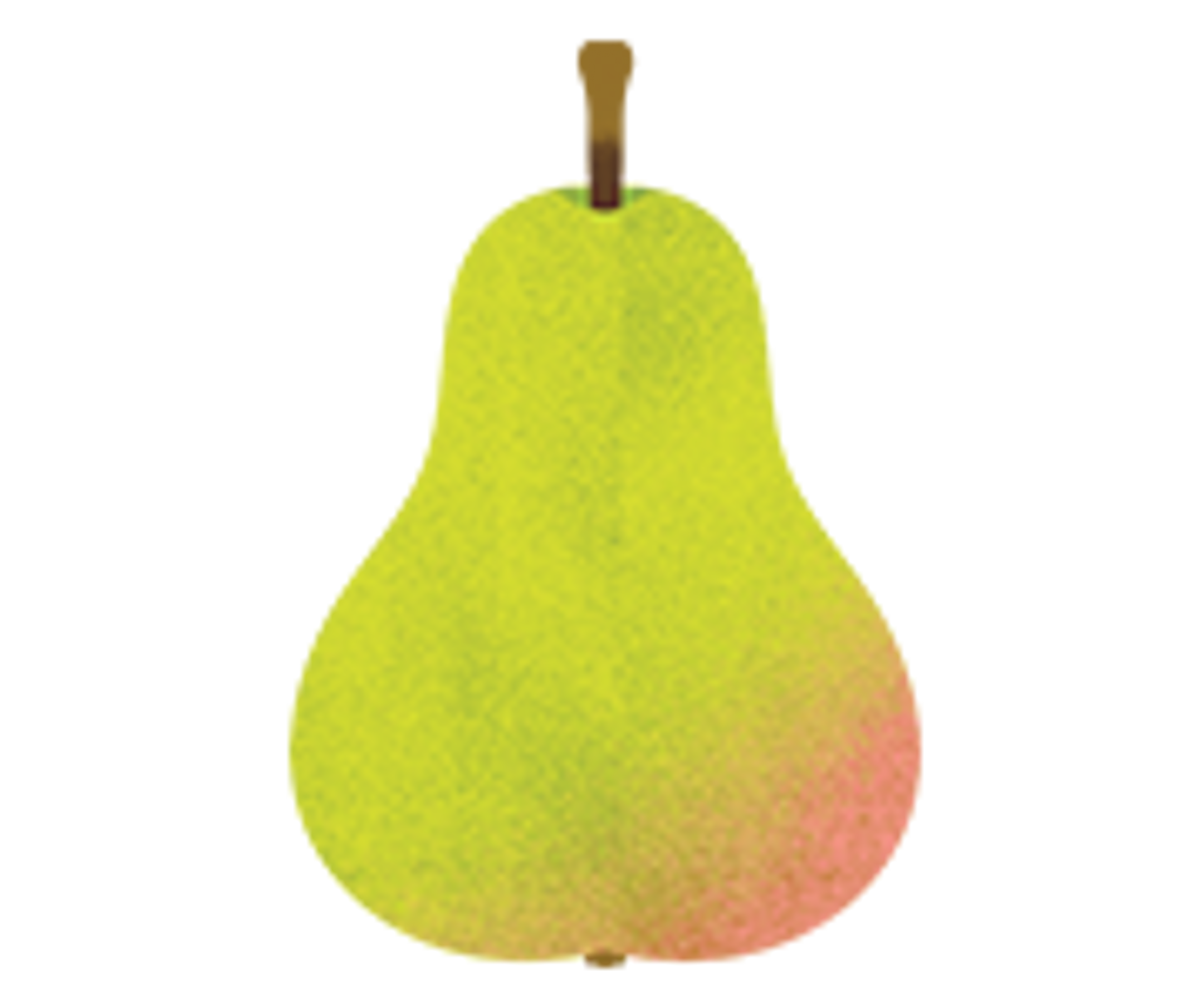 an illustration of a pear