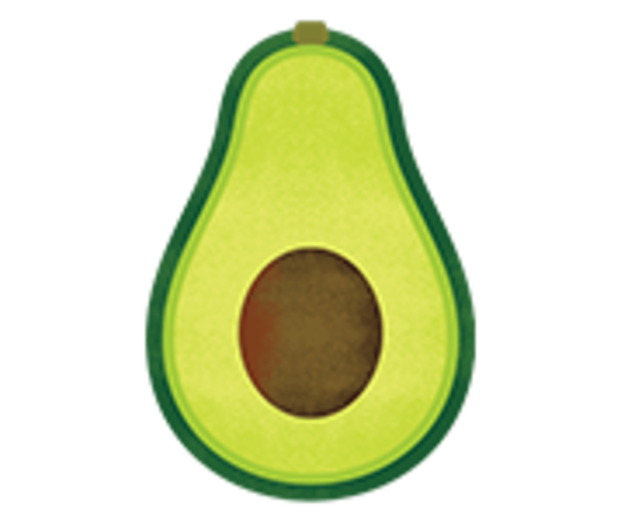 an illustration of an avocado