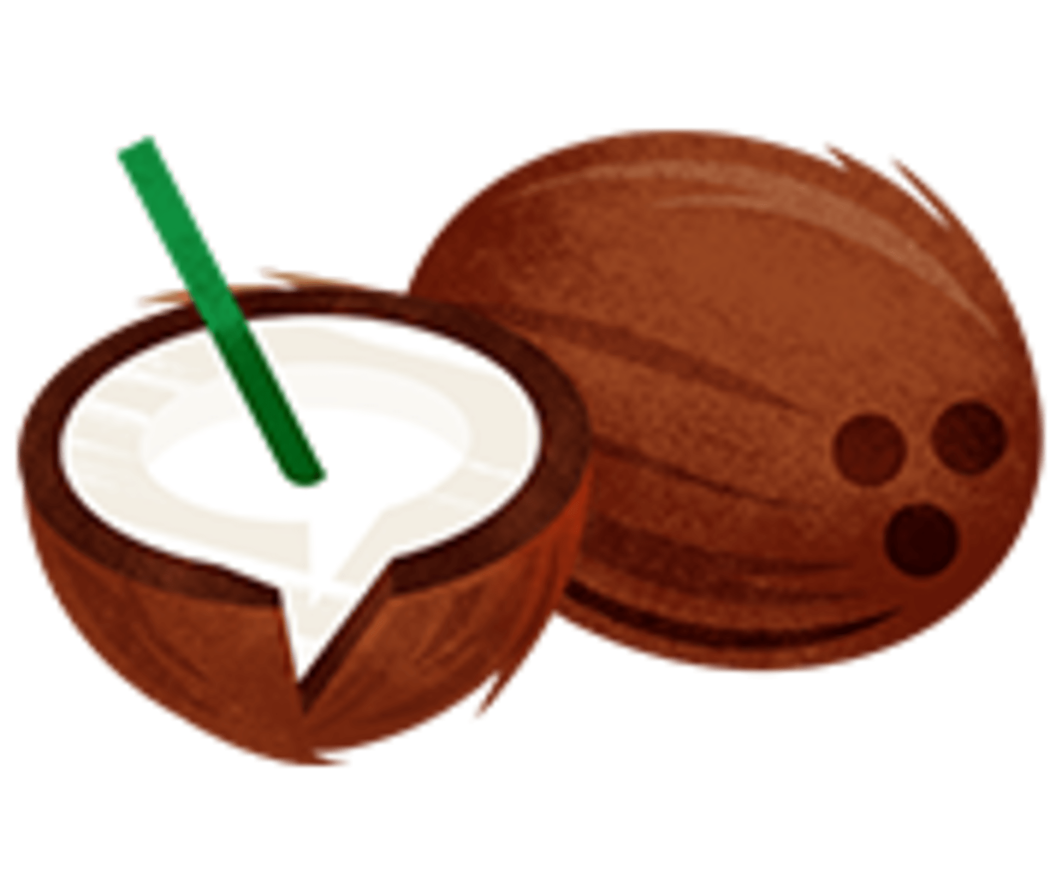 an illustration of a coconut
