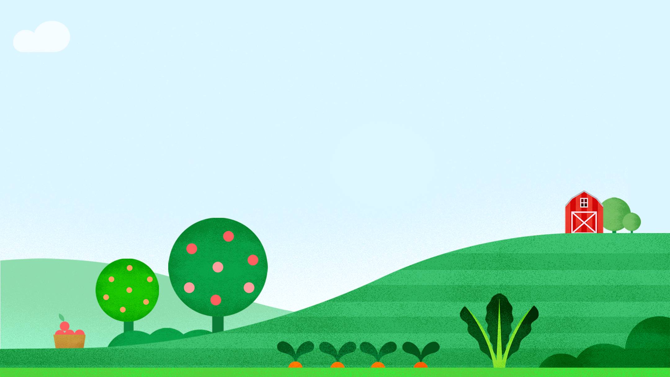 Illustrations of farm scene
