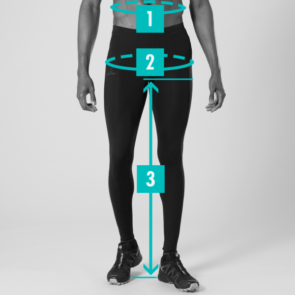 Salomon men's and women's size chart