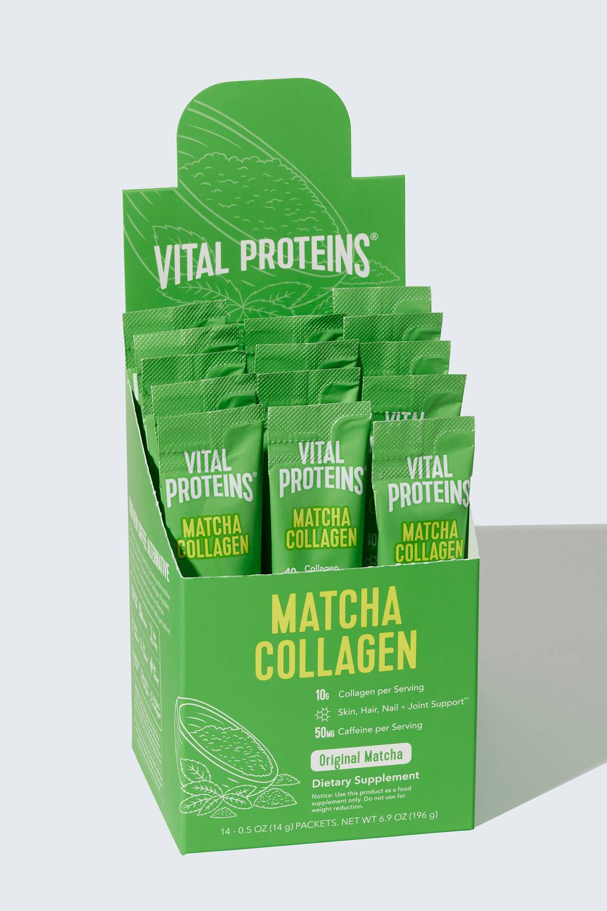 Vital Proteins Suplemento en polvo de péptidos de colágeno Matcha, polvo de  té verde matcha, 10.5 onzas, sabor original