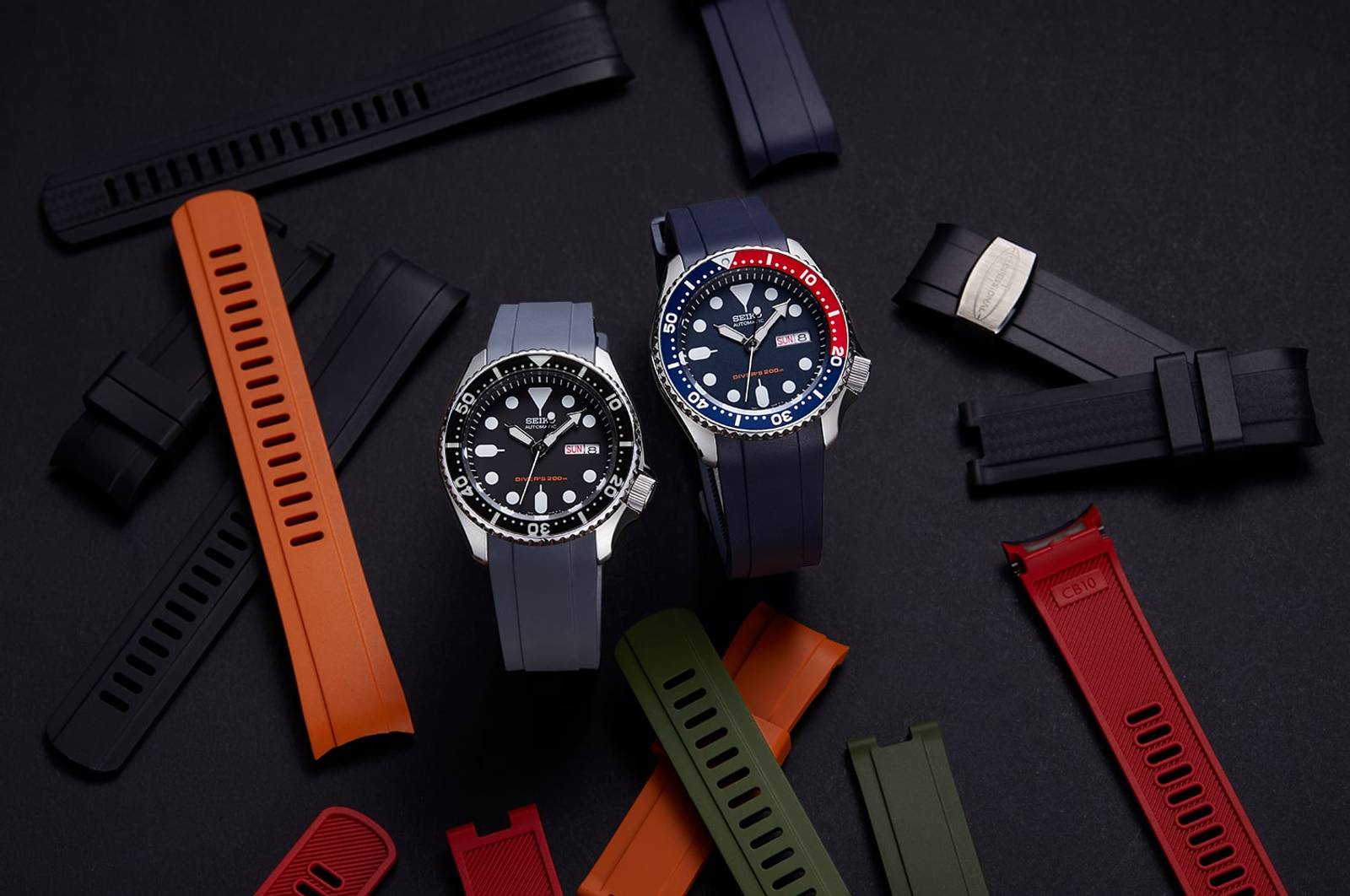 køkken Livlig trend Buy Seiko Rubber Watch Straps | Seiko Rubber Watch Bands – Crafter Blue