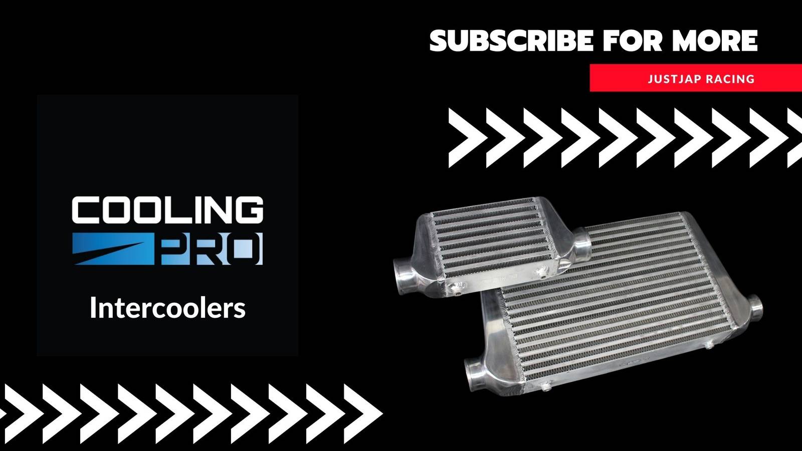 Cooling Pro Tube & Fin Intercooler - 450 x 300 x 76 3 Inch Outlets