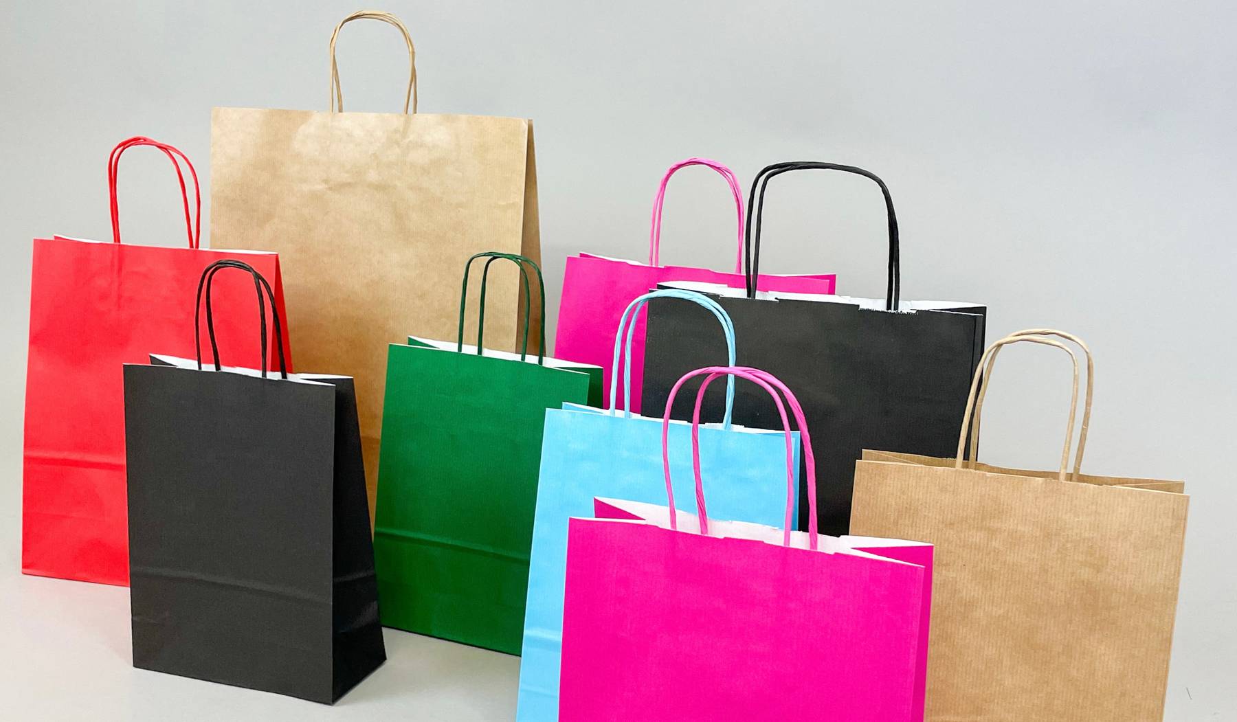 Mini Black Kraft Paper Gift Bags (Per Dozen - Foto 8