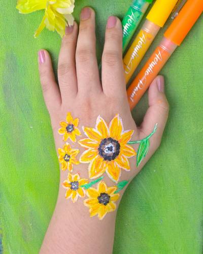 Hand Flower Painting