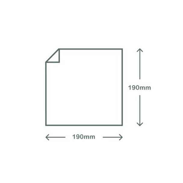 Clear & White PLA Bag - 19cm Square