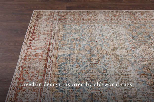 LAY-04 OCEAN / RUST | Loloi Rugs
