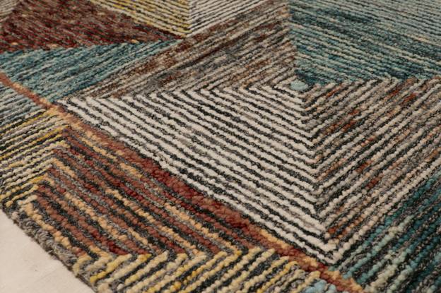 Loloi II Spectrum Collection - Contemporary Hooked Rug in Turquoise 