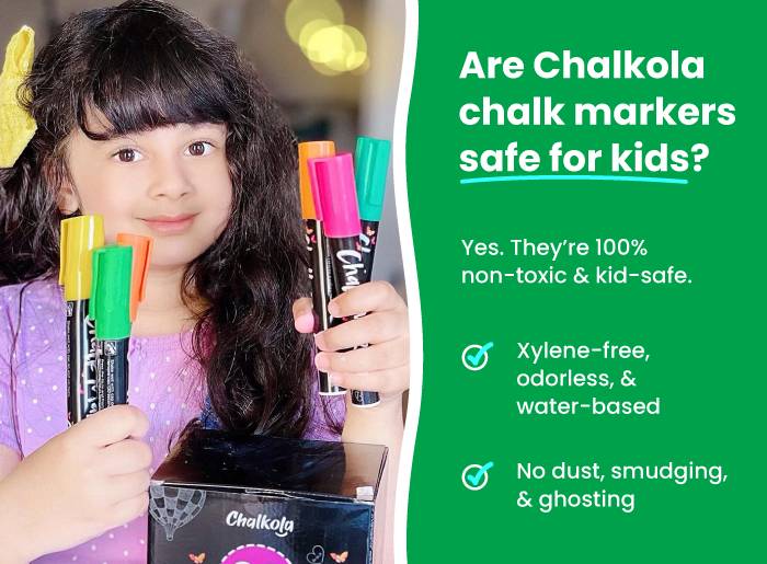 Neon, Pastel and Metallic Colors Chalk Markers - Pack of 40 - Chalkola Art  Supply