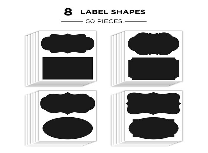 Black Adhesive Labels + White Markers Pen Marking And - Temu