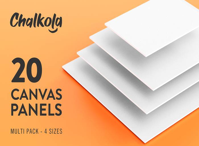 Zekola Painting canvas Panels 11x14 inch 12 Pack, Flat canvases for Painting  8oz Triple Primed 100 cotton Acid-Free Blank Art Paint can