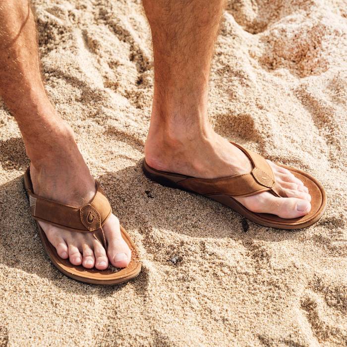 Mens Reef HT Prints Brown Blue Multi Casual Beach Sandals Flip Flops UK Size 