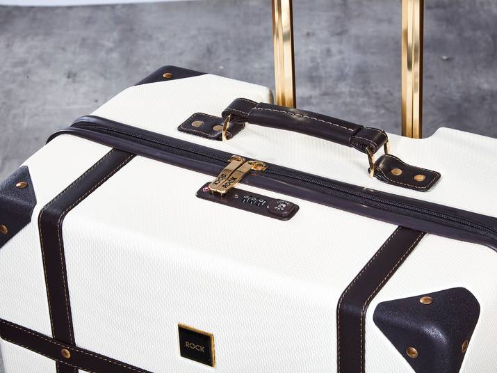 Vintage Medium Suitcase | Cream | Rock Luggage