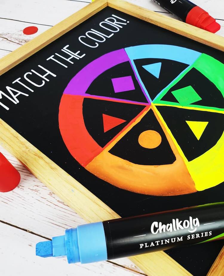 Chalkola Chalkboard Chalk Markers - Pack of 8 Classic Earth Color Pens - for Blackboards, Chalkboard, Bistro, Window - Erasable Dry