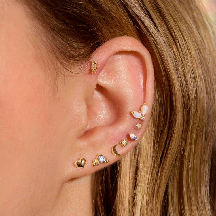 Struck Piercing Earring – STONE AND STRAND