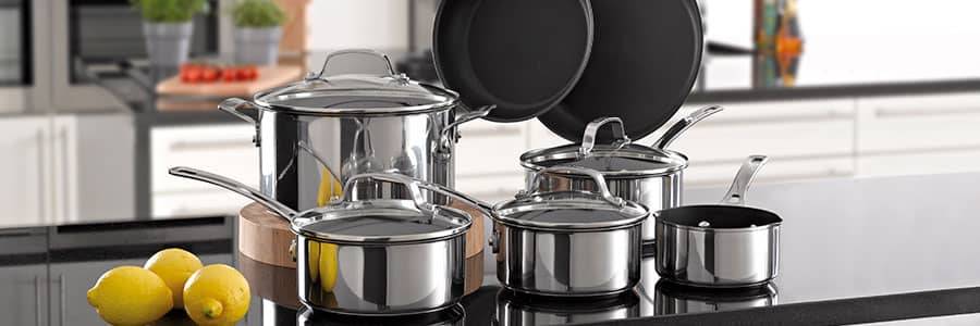 Circulon Stainless Steel 15-in Stainless Steel Cookware Set in the Cooking  Pans & Skillets department at