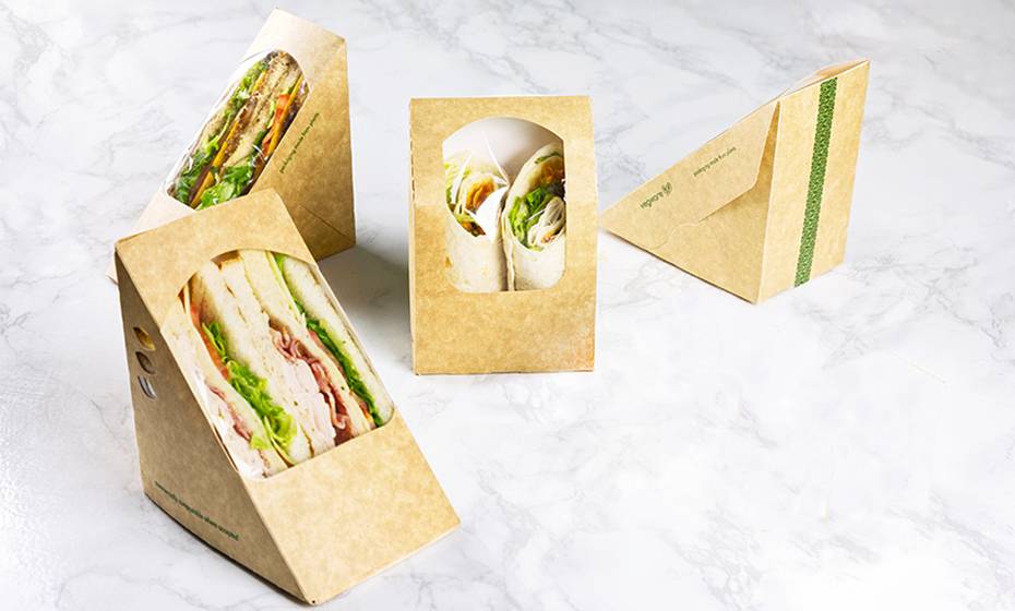 Small Eco Sandwich Clamshell - 65mm - Clear