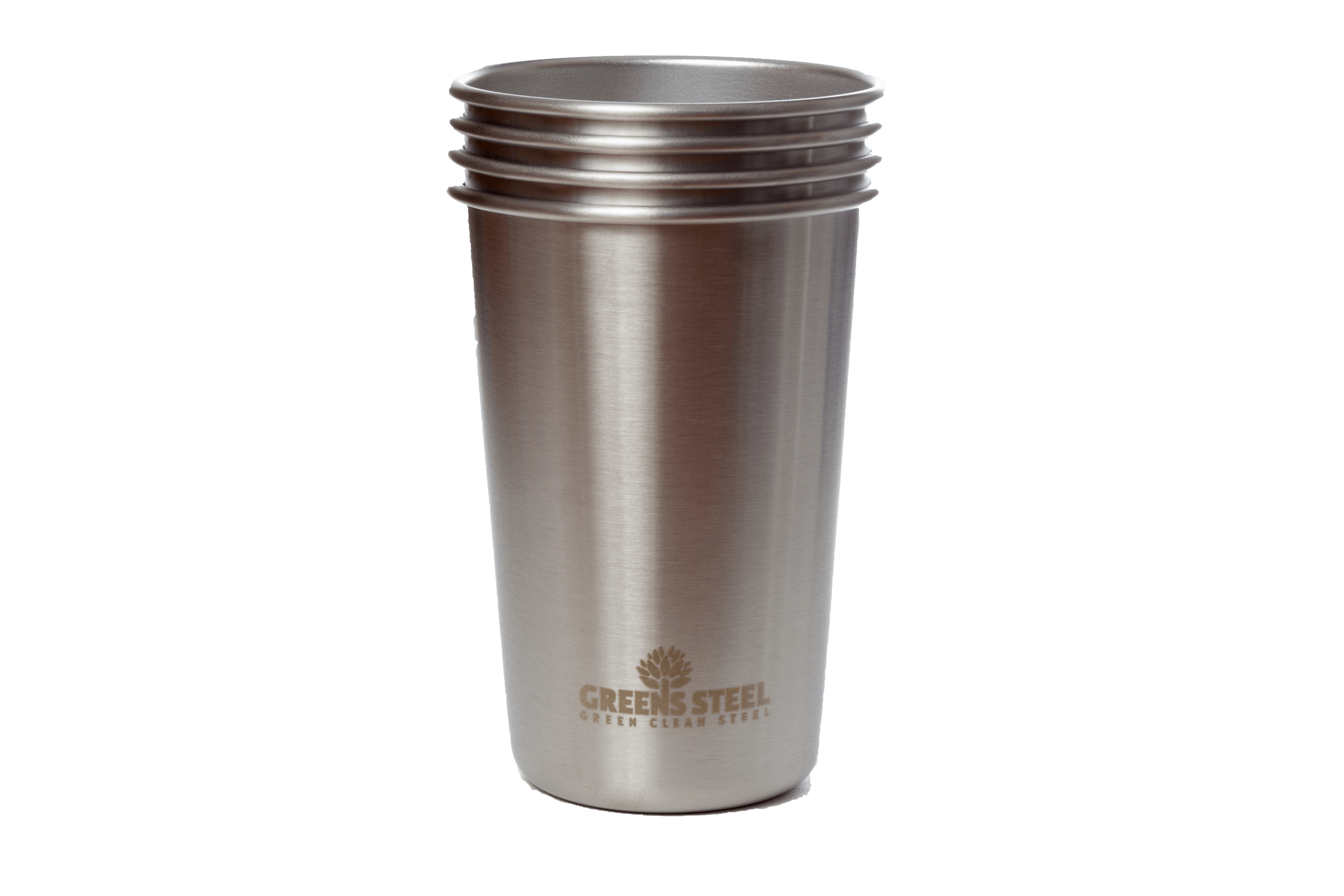 Stainless Steel Cup - Large 20 oz Imperial Pint Tumbler (2 Pack) - Premium  Metal Drinking Glasses