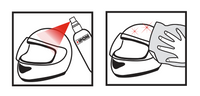 Instructions helmet'out nettoyant extérieur casque