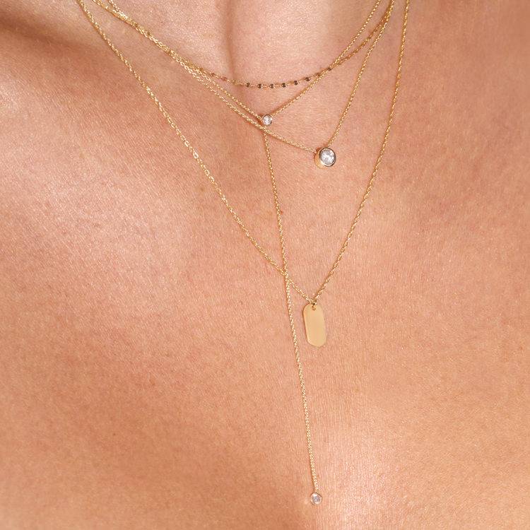 gold with diamond necklace