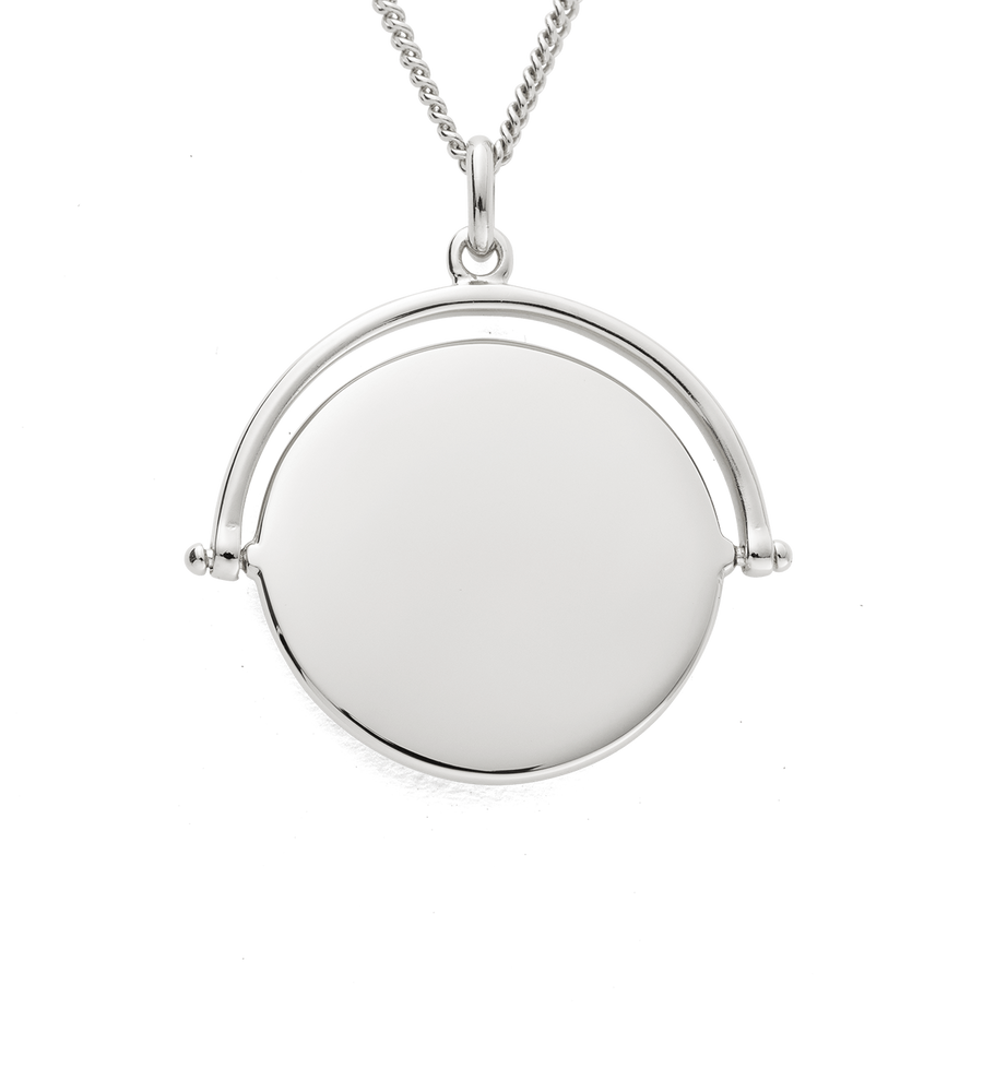 TRUE NORTH SPINNER NECKLACE (STERLING SILVER)