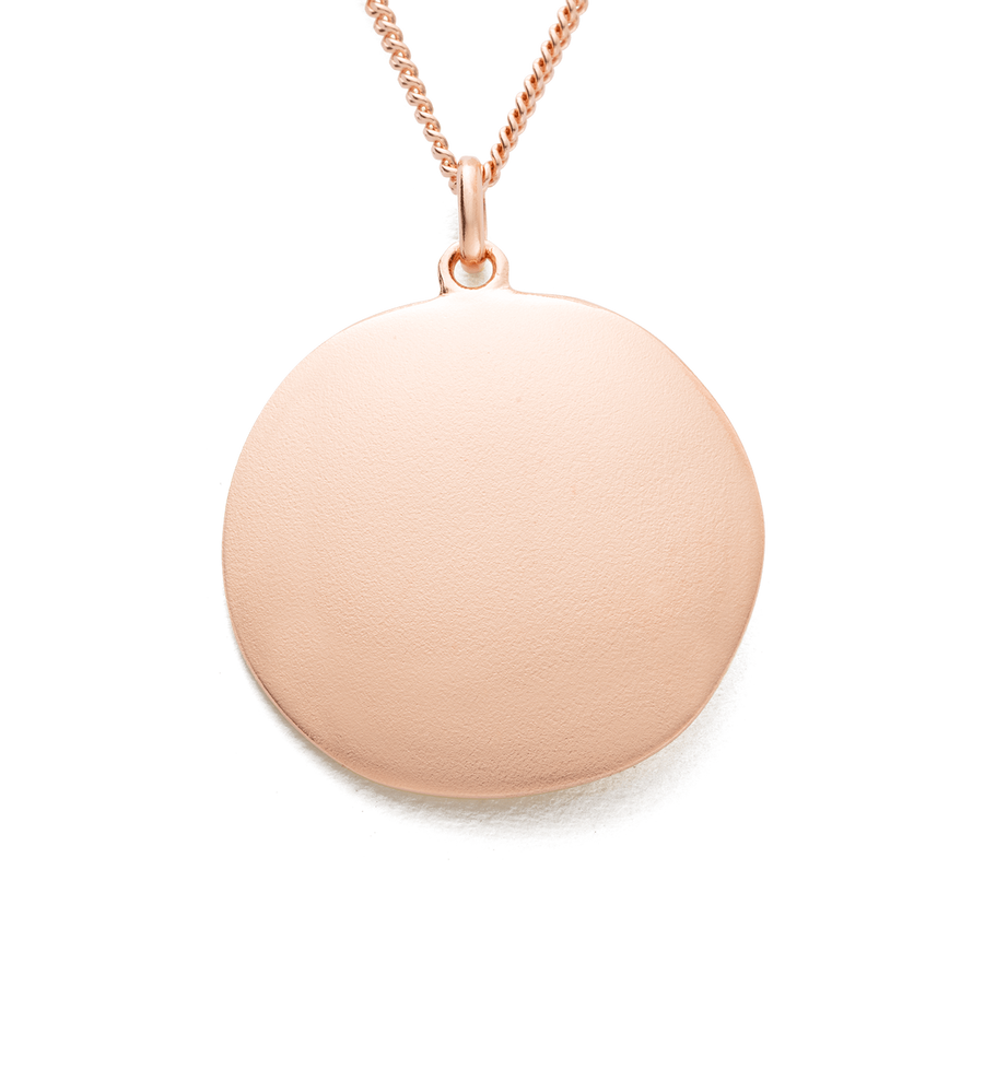 BY THE SEA COIN NECKLACE (18K ROSE GOLD VERMEIL)