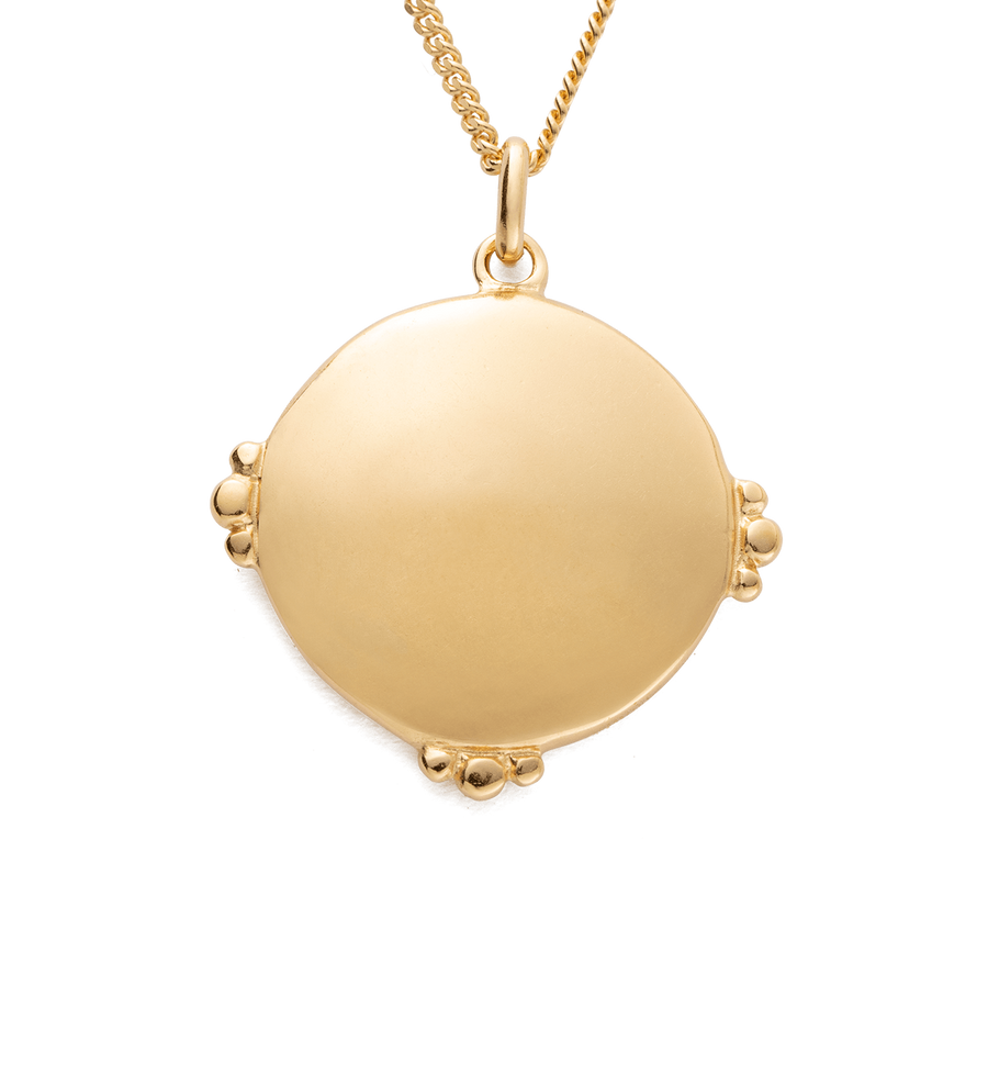 FOSSIL SHELL NECKLACE (18K GOLD VERMEIL)