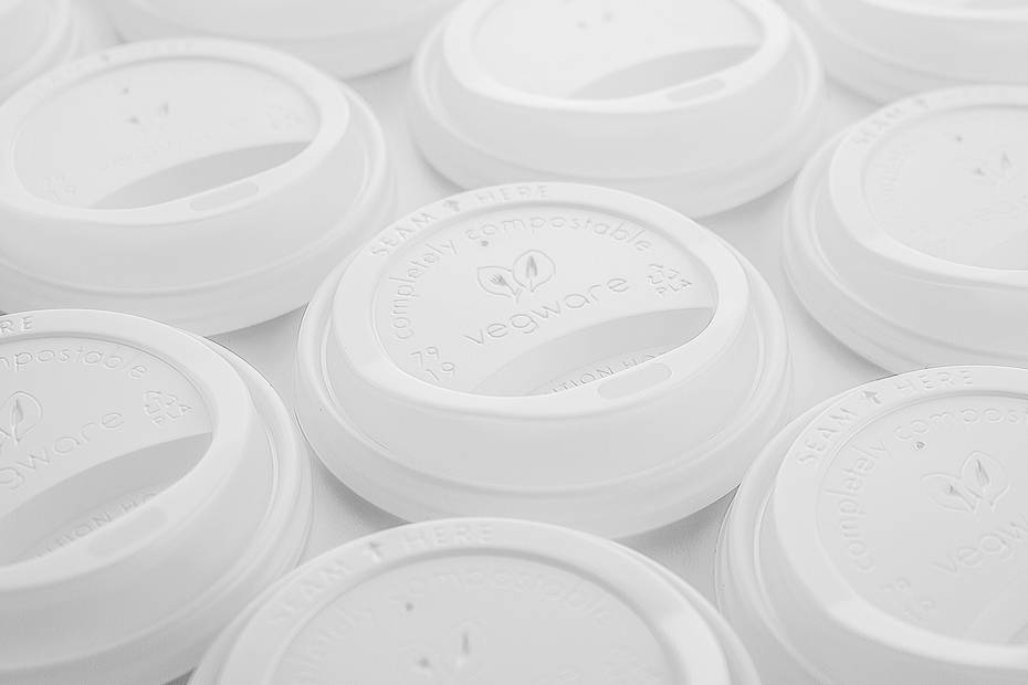 CPLA / Bioplastic Coffee Cup Lid - Opaque - 79 Series
