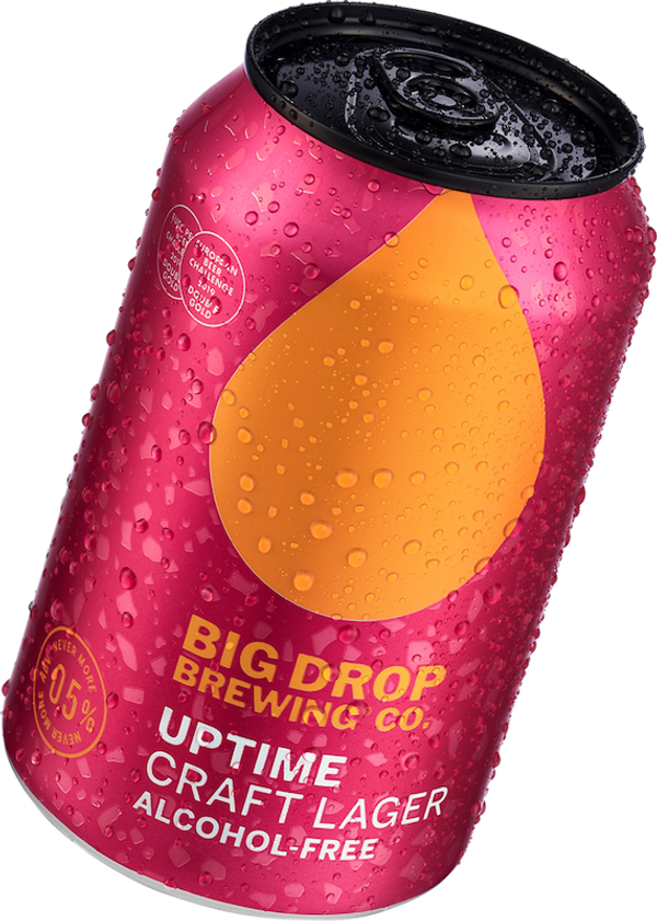 A pack image of Big Drop's Uptime 12 Can Case Craft Lager