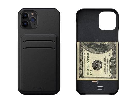 iPhone case with MagSafe cardholder and cash storage