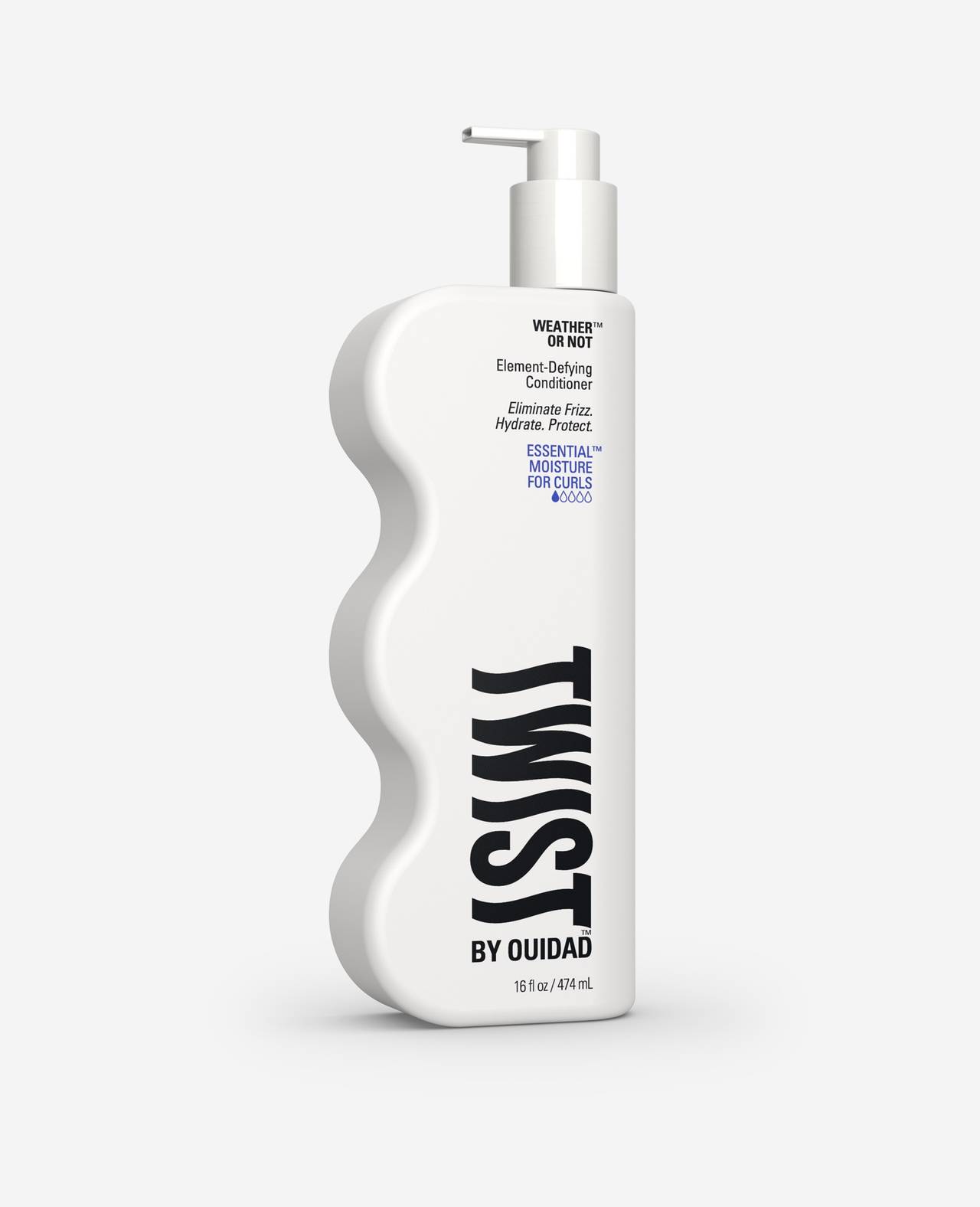 Twist Weather or Not Element Defying Conditioner Essential Moisture for Curls  16 fl. Oz. front of bottle