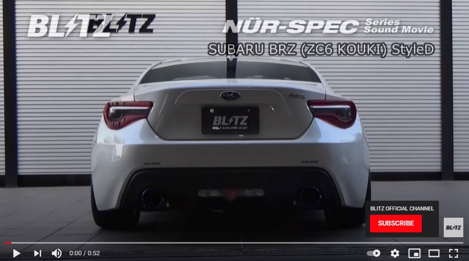 Blitz NUR-CE VSR Style-D Exhaust System Fits Toyota 86 & Subaru BRZ