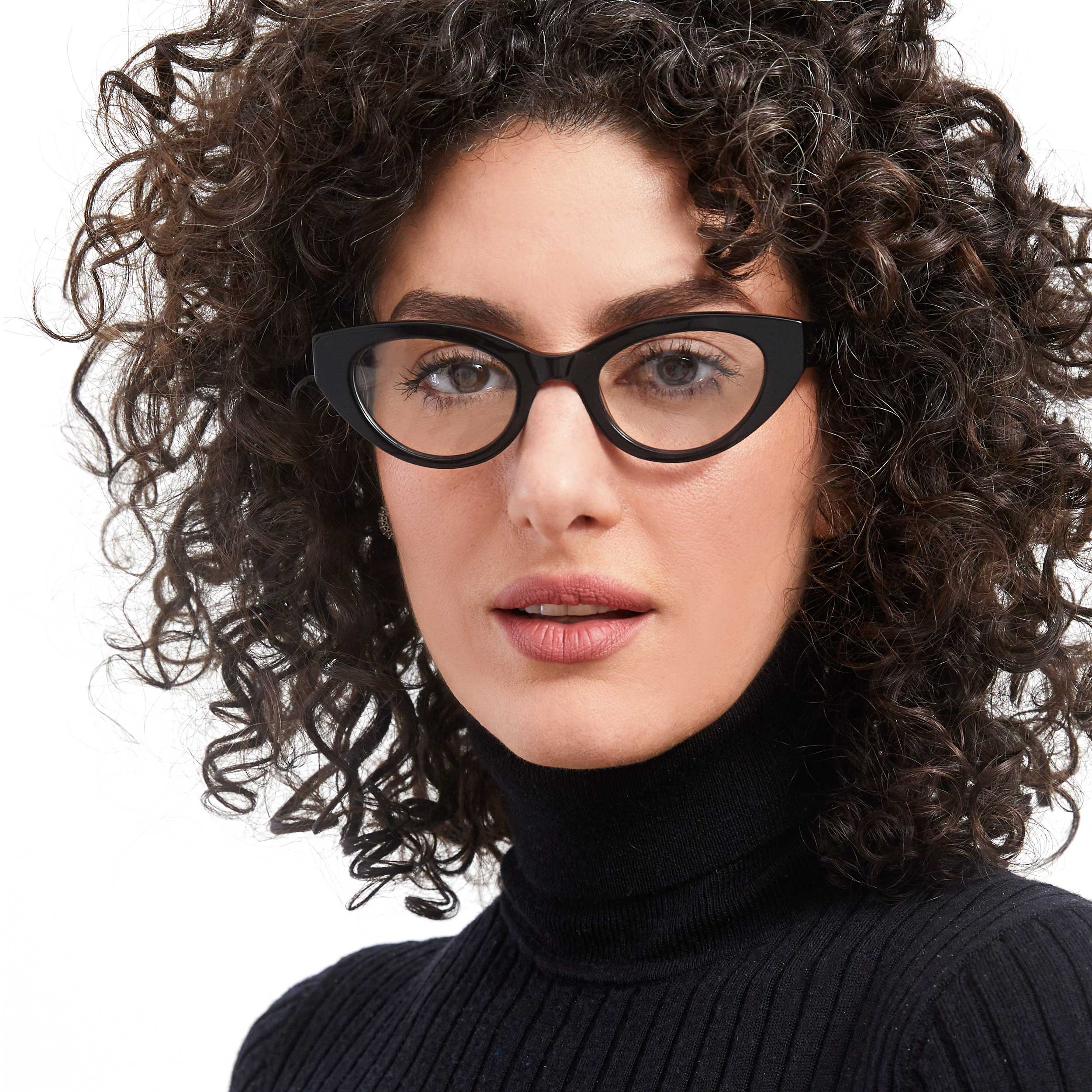 Photo of a man or woman wearing Camille Clear Tan & Grey Marble Reading Glasses by French Kiwis