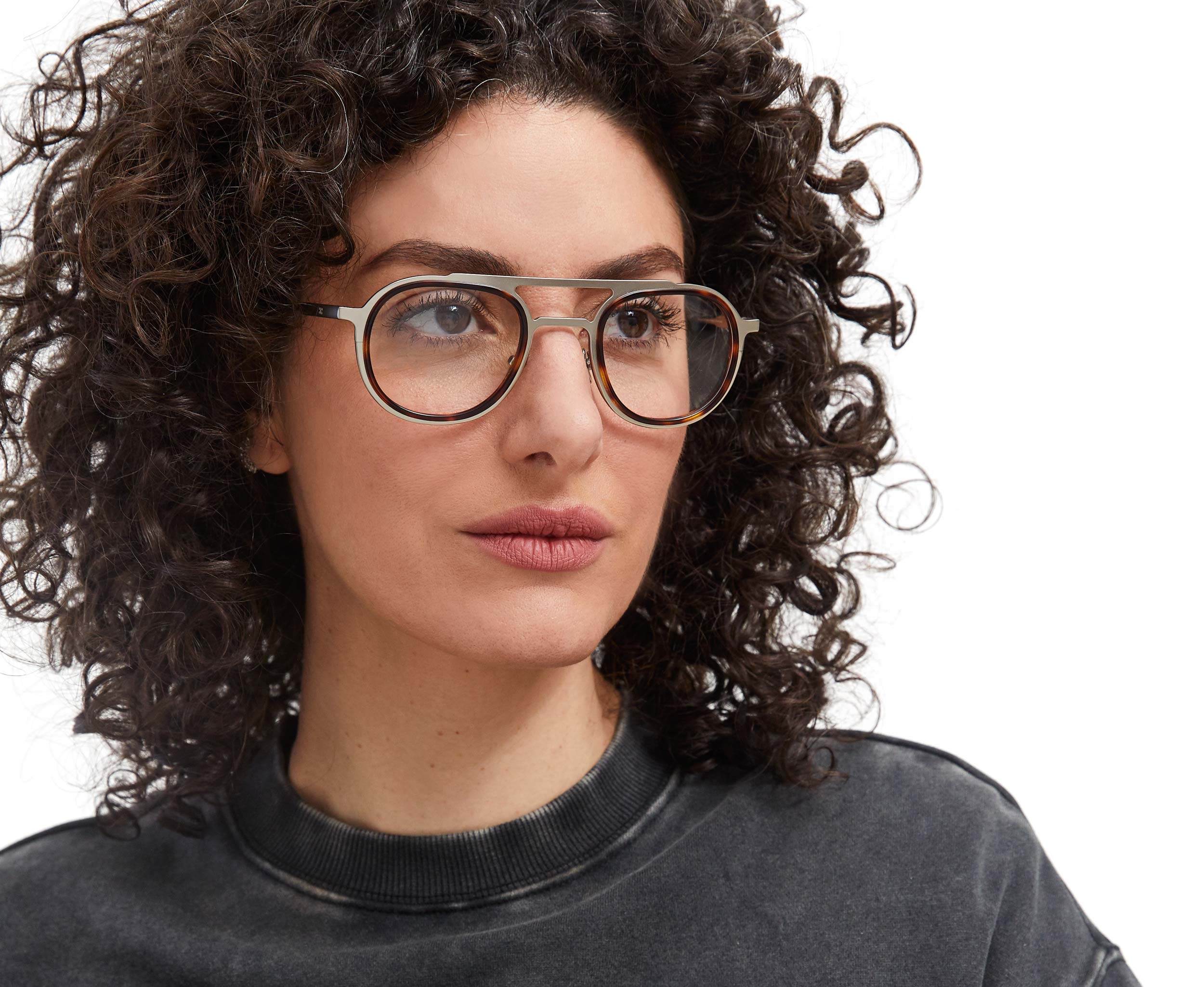 Photo of a man or woman wearing Hugo Tortoise & Mat Silver Reading Glasses