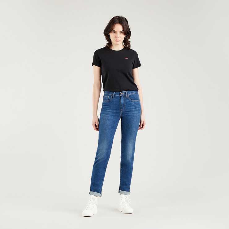 Womens Regular Straight Jeans