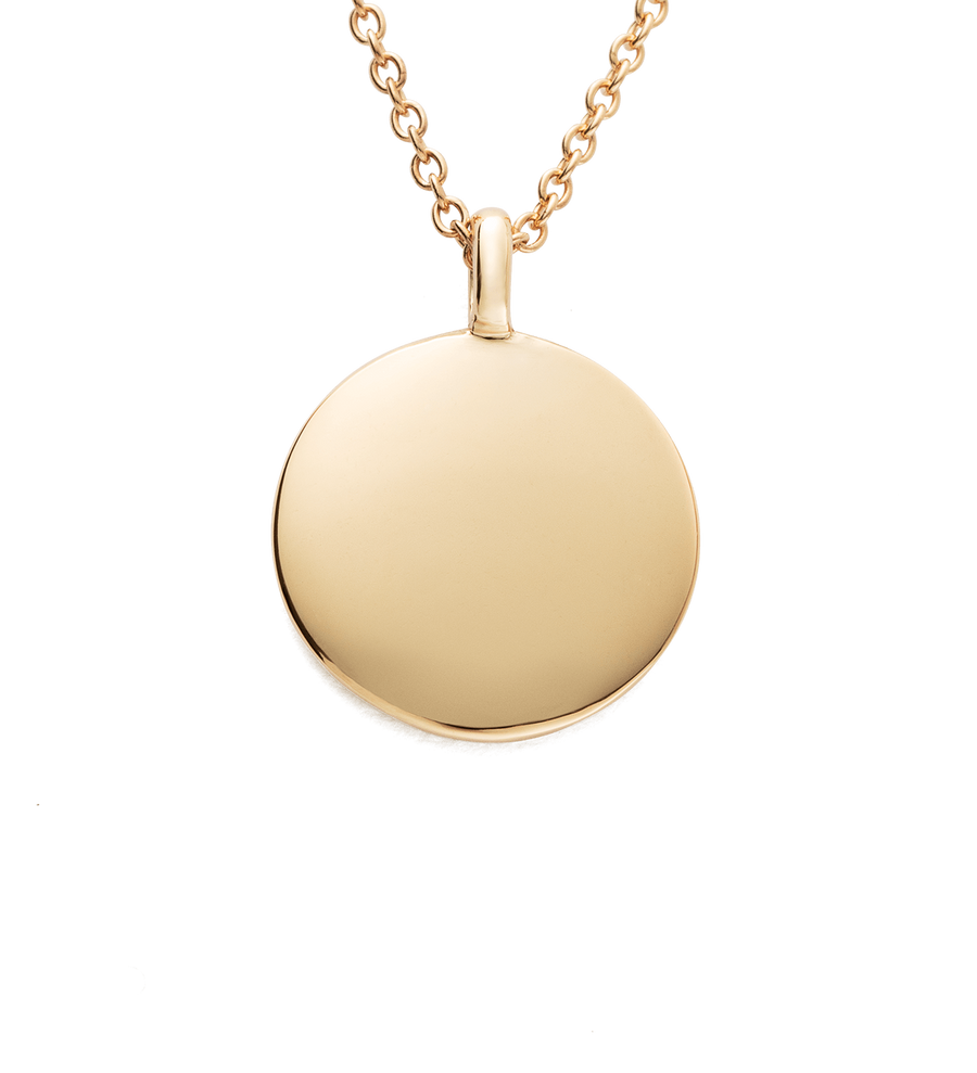CLASSIC CIRCLE DIAMOND NECKLACE (9K GOLD)