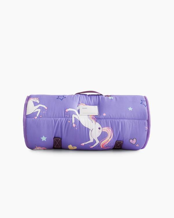 Purple Unicorn Microfiber Kids Sleeping Bag
