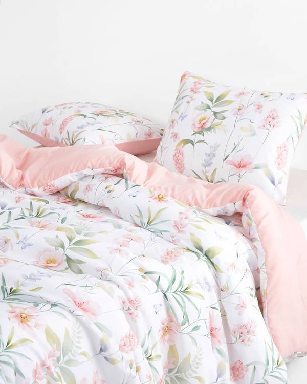 Pink Floral Microfiber Pillowcases