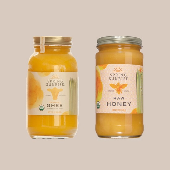 Organic Grassfed Ghee & Honey by Spring Sunrise