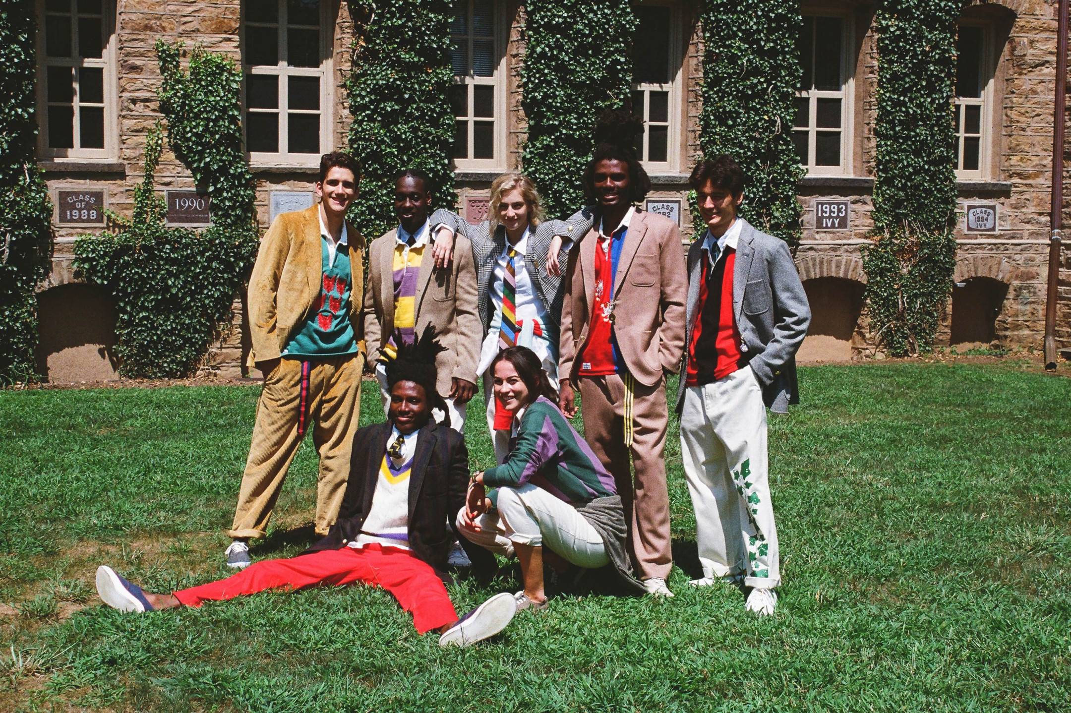 Models wearing various Rugbies, Trousers and Blazers