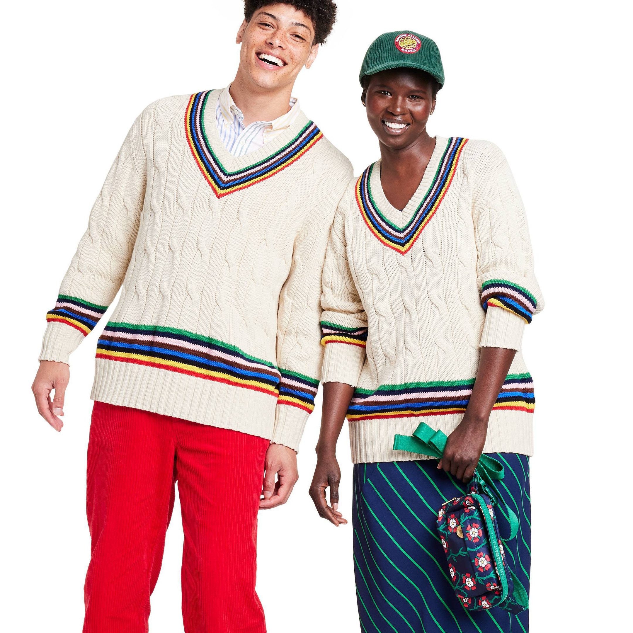 Adult Croquet Stripe Cable Knit Sweater - Rowing Blazers x Target
