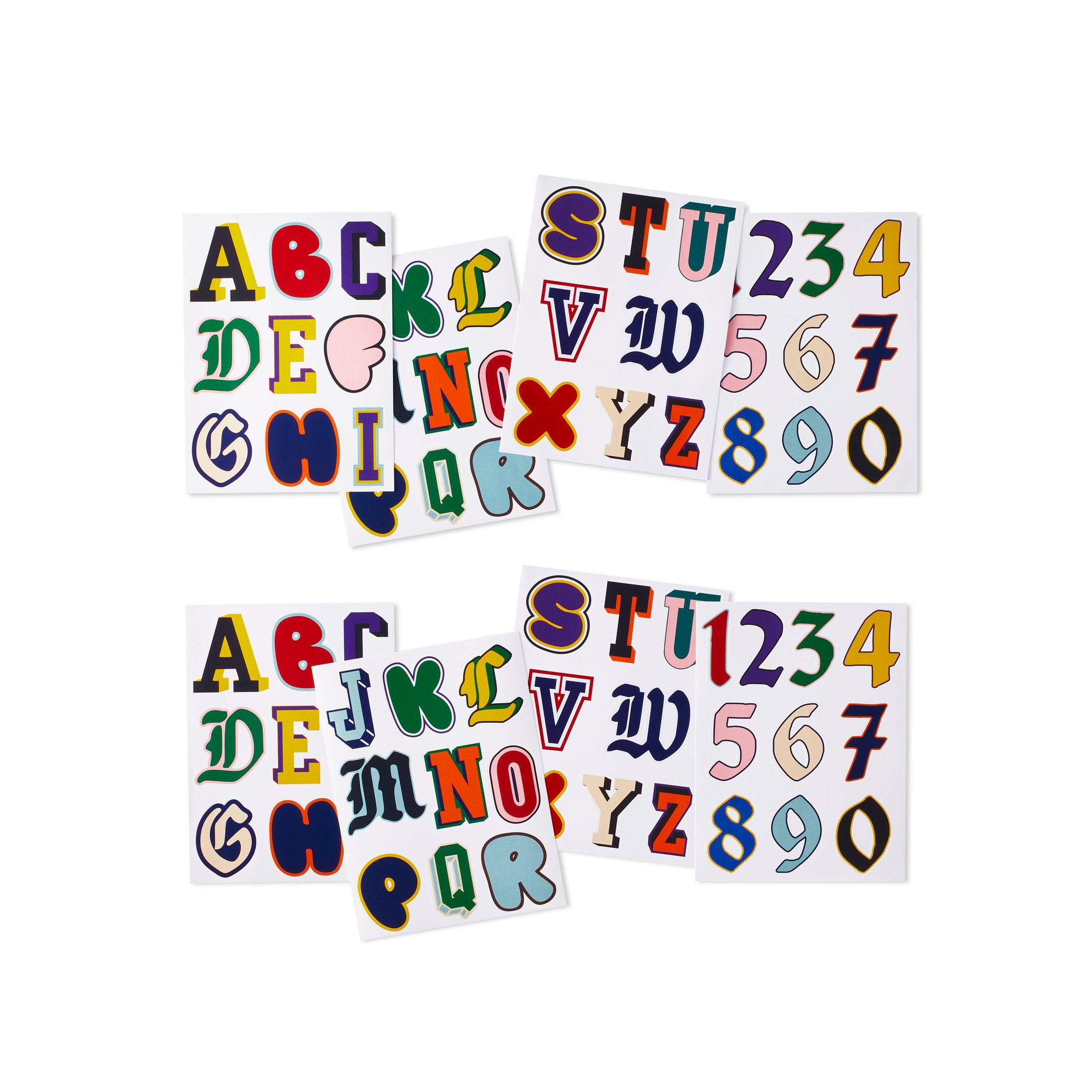 Alphanumeric Sticker Set - Rowing Blazers x Target