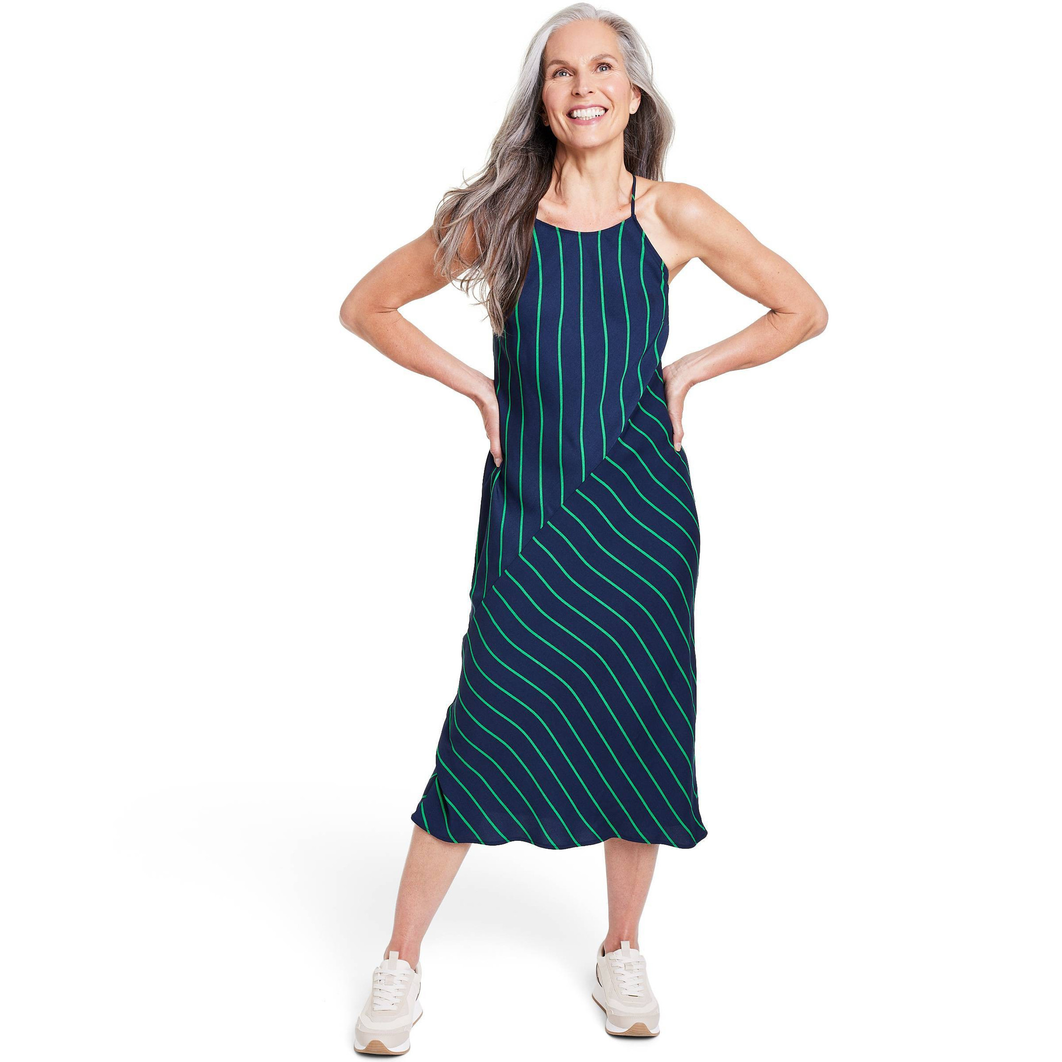 Women's Slip Diagonal Stripe Midi Dress - Rowing Blazers x Target