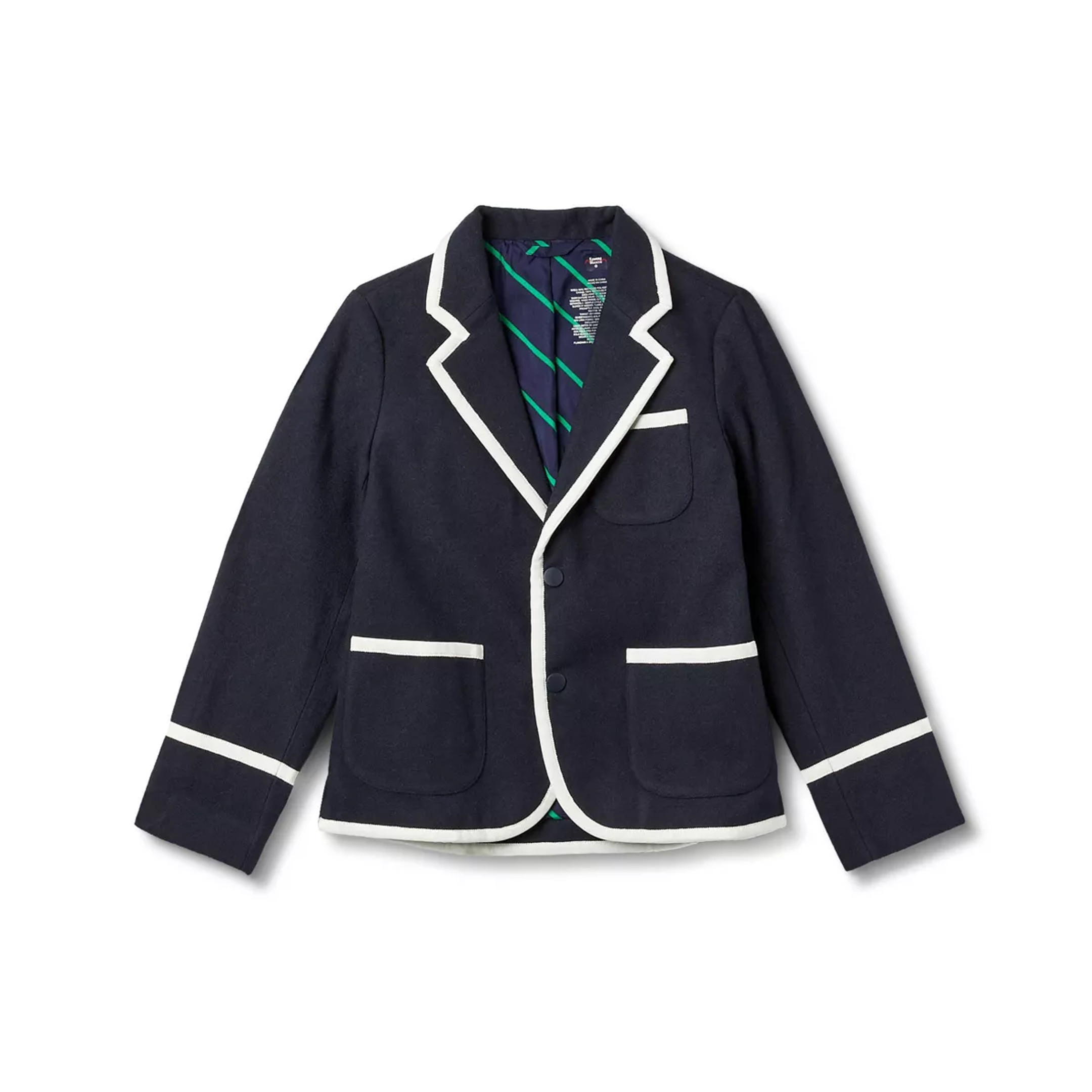 Kids' Adaptive Novelty Crest Easy Snap Closure Blazer with Abdominal Access - Rowing Blazers x Target