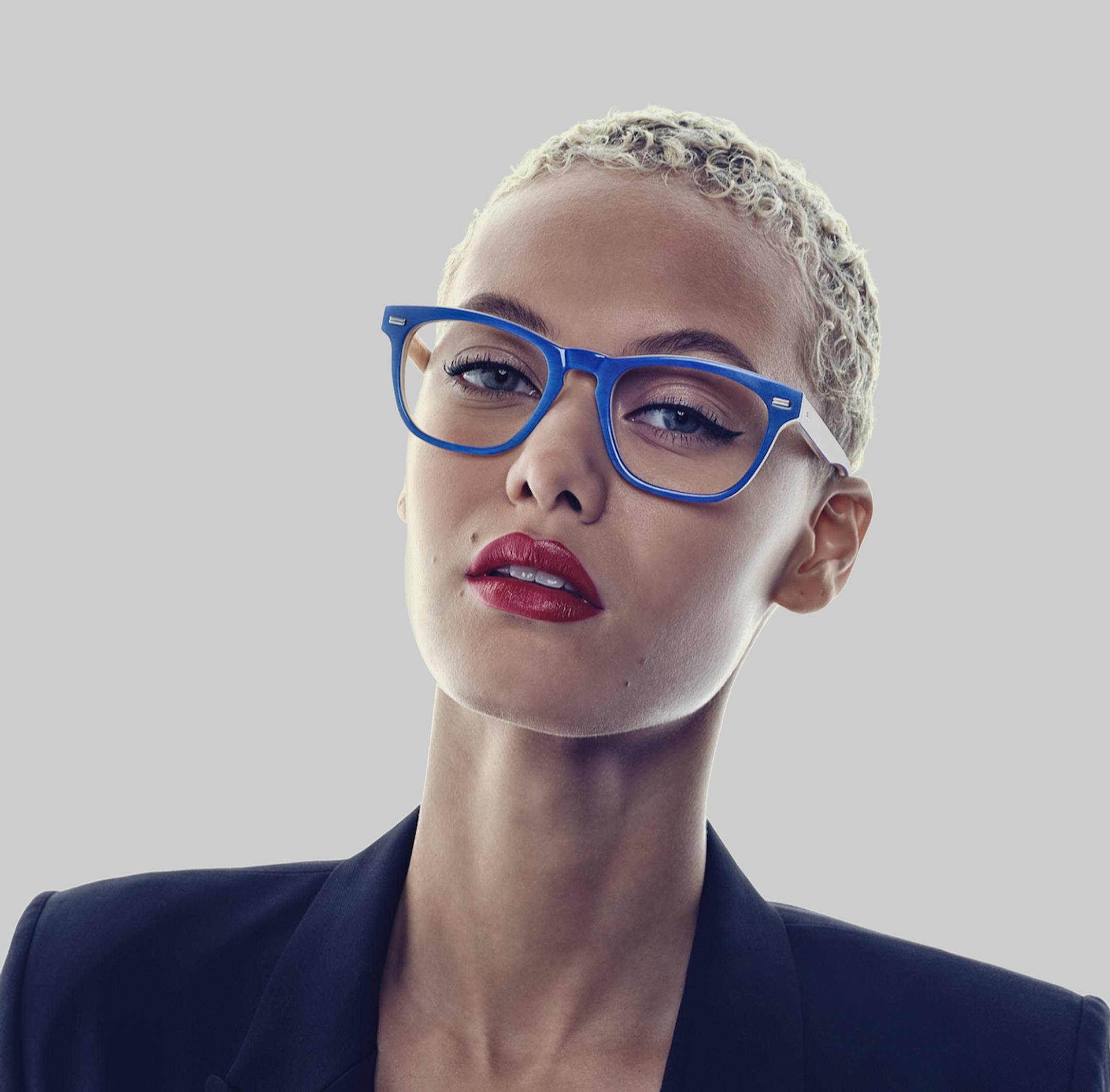Female model wearing Morgenthal Frederics eyeglasses