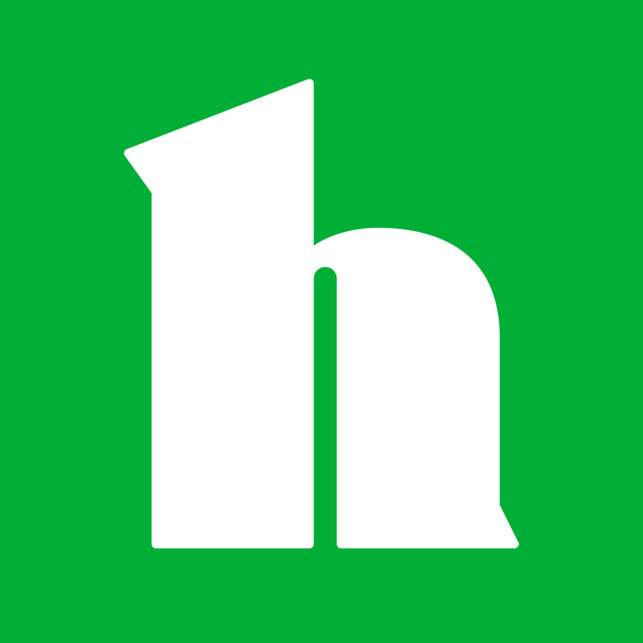 Healthline logo on green background 