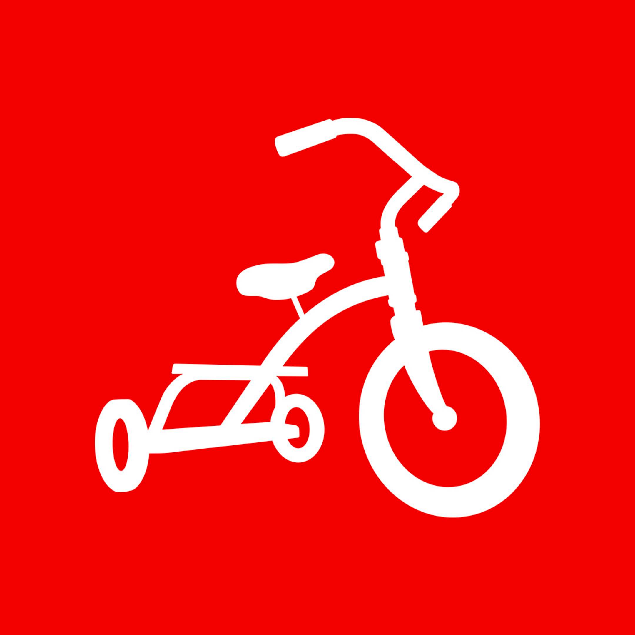 Redtricycle logo on red background 